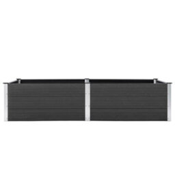 Berkfield Garden Raised Bed 250X100X54 Cm Wpc Grey - thumbnail 3