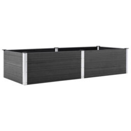Berkfield Garden Raised Bed 250X100X54 Cm Wpc Grey - thumbnail 2