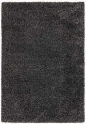 Modern Charcoal Shaggy Plain Easy To Clean Dining Room Rug-200Cm X 290Cm - thumbnail 1