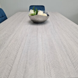 Kosy Koala Grey Dining Table Set With 4 Blue Velvet Tufted Chairs With 1 Bench - thumbnail 9