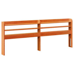 Berkfield Bed Frame Without Mattress Wax Brown 180X200 Cm Super King Solid Wood Pine - thumbnail 8