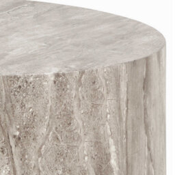 Wyld Haus Munkebo Set Of 2 Grey Marble-Effect Round Coffee Tables - thumbnail 4