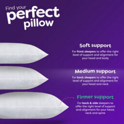 Slumberdown Anti-Allergy Firm Support Pillow 4 Pack - Neck & Shoulder Comfort - thumbnail 5