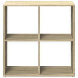 Berkfield Room Divider Bookcase Sonoma Oak 69.5X29X69.5 Cm Engineered Wood - thumbnail 5
