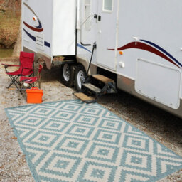 The Rugs Ecology Collection Outdoor Rugs In Aqua  100Aq - thumbnail 9
