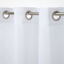 GoodHome Howley White Plain Daylight Eyelet Voile Curtain (W)140Cm (L)260Cm, Single - thumbnail 2