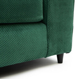 Abakus Direct Jumbo Grid Forest Green 2 Seater Sofa Plush Comfort With Deeply Padded Cushions - thumbnail 7