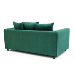 Abakus Direct Jumbo Grid Forest Green 2 Seater Sofa Plush Comfort With Deeply Padded Cushions - thumbnail 6