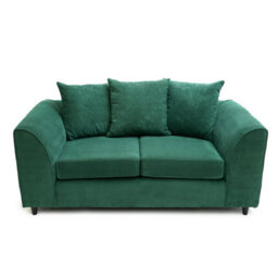 Abakus Direct Jumbo Grid Forest Green 2 Seater Sofa Plush Comfort With Deeply Padded Cushions - thumbnail 5