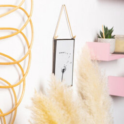 "Nicola Spring 5X Hanging Metal Photo Frames - 5"" X 7"" - Black - Picture Frame Wall Mounted Frame With Rope" - thumbnail 7