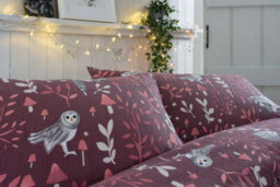 The Lyndon Company Woodland Toadstool 200 Thread Brushed Count Cotton Rich Reversible Duvet Cover Set Pulm/gray - thumbnail 2