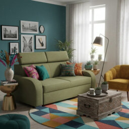 Oslo M 3 Living Room Sofa No Sleeping Function Mdf Chipboard Polyurethane Foam Wooden Frame 200X100X85 100Cm Green - thumbnail 3