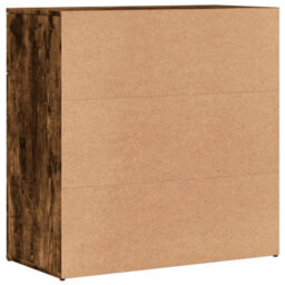 Berkfield Sideboard Smoked Oak 79X38X80 Cm Engineered Wood - thumbnail 7
