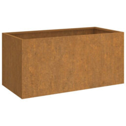 Berkfield Durable Planter 62X30X29 Cm Corten Steel - thumbnail 1