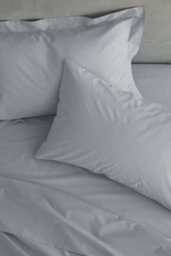 Catherine Lansfield Easy Iron Percale Oxford 50X75Cm + Border Pack Of 2 Pillow Cases With Envelope Closure Grey - thumbnail 3