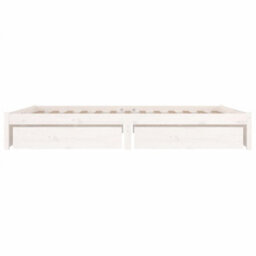 3103524 Vidaxl Bed Frame Without Mattress With Drawers White 160X200 Cm (814960+815000) - thumbnail 4