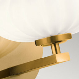 Luminosa Lighting Luminosa Kichler Pim Bathroom Wall Lamp Fox Gold, 3000K, Ip44 - thumbnail 3