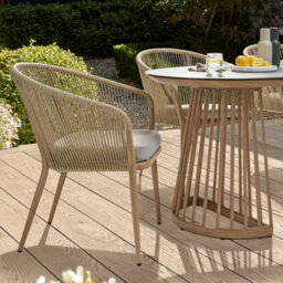 Kettler Messina 7 Piece Rope Dining Set 6 Seat Outdoor Dining Table & Chairs, Aluminium Frame, Ceramic Glass Top, Rainsafe Fabric - thumbnail 3