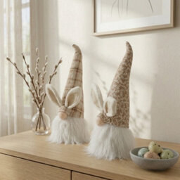 Garden Greatness Duo Tartan Easter Bunny Gonks - Quality Home Product - thumbnail 2