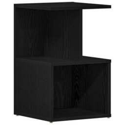 Berkfield Nightstands 2 Pcs Black Oak 35X35X55 Cm Engineered Wood - thumbnail 5
