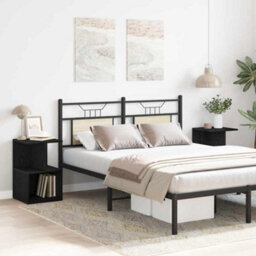 Berkfield Nightstands 2 Pcs Black Oak 35X35X55 Cm Engineered Wood - thumbnail 4