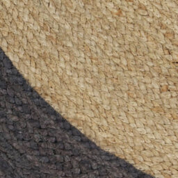 Berkfield Durable Handmade Rug Jute With Dark Grey Border 150 Cm - thumbnail 4