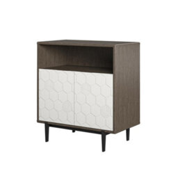 Dorel Olivia Storage Cabinet Grey Oak Look - thumbnail 3