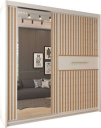 Sliding Wardrobes 4 u LTD Sliding Wardrobes 4U Fashnary Double Sliding Door Wardrobe - White 150Cm - thumbnail 2