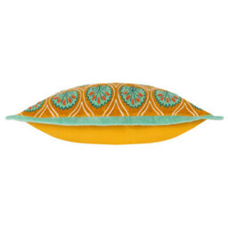 Paoletti Casa Embroidered Cotton Velvet Cushion Cover - thumbnail 3