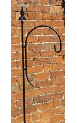 Poppy Forge Single Bird Crook Bare Metal/ready To Rust - Steel - L62.5 X W62.5 X H221 Cm - image 1