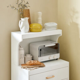 Sobuy Kitchen Storage Trolley Cabinet Cupboard Sideboard On Wheels White - thumbnail 7