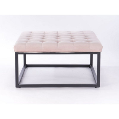 Uk Homeliving Falun Footstool Blush - image 1