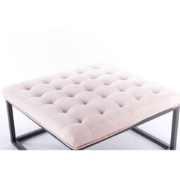 Uk Homeliving Falun Footstool Blush - thumbnail 2