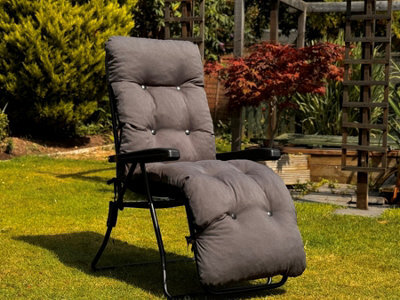 Glendale Garden & Leisure Glendale Garden Relaxer Replacement Cushion Only - Plain Grey