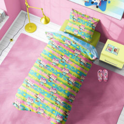 Gabbys Dollhouse Glitter Makes Everything Better Reversible Duvet Set Multicoloured (Single) - thumbnail 3