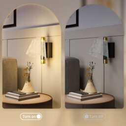 Homcom Led Wall Lamp 2 Pack Modern Indoor Starry Wall Light - thumbnail 5