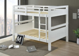 RF Beds Reinforced Beds Double Over Double Langham Quad Bunk Bed - White - thumbnail 2