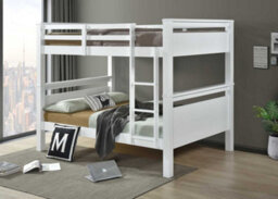 RF Beds Reinforced Beds Double Over Double Langham Quad Bunk Bed - White