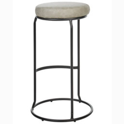 Beliani Set Of 2 Bar Stools Milroy Faux Leather Light Grey - thumbnail 5