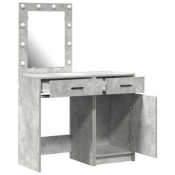 Walplus Dressing Table 2 Pcs Grey 50 X 41 X 135 Cm Engineered Wood - thumbnail 6