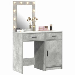 Walplus Dressing Table 2 Pcs Grey 50 X 41 X 135 Cm Engineered Wood - thumbnail 3