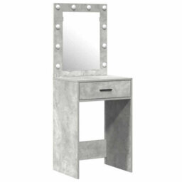 Walplus Dressing Table 2 Pcs Grey 50 X 41 X 135 Cm Engineered Wood - thumbnail 5