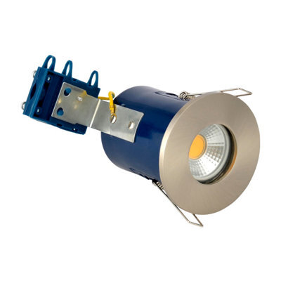 Plum&clay Iris Satin Recessed Gu10 Downlight Ceiling Spotlight Fire Rated Fitting Ip65