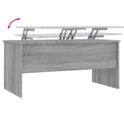 Berkfield Coffee Table Grey Sonoma 102X50.5X46.5 Cm Engineered Wood - thumbnail 8
