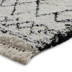 Black/white Rug, Abstract Geometric Rug, Moroccan Modern Kilim Rug For Bedroom, Livingroom, & Diningroom-160Cm X 230Cm - thumbnail 3