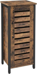 Hygrad Built to Survive Industrial Style Wood/steel Nightstand Bedside End Table Bathroom Cabinet With Shutter Door Sofa Side Table Storage For Home - thumbnail 6