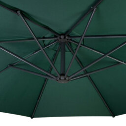 MonsterShop Cantilever Parasol 3M With Square Base  Green - thumbnail 7