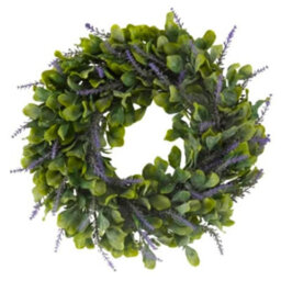 Smart Garden Artificial Door Wreath Lavender Purple Realistic Uv Resistant - thumbnail 2