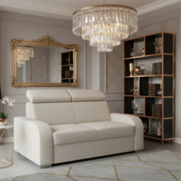 Oslo M 2 Living Room Sofa Adjustable Headrests Mdf Chipboard Frame Polyurethane Foam 170X100X85 100Cm Cream