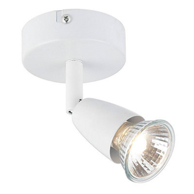 Luminosa Lighting Luminosa Amalfi 1 Light Adjustable Spotlight Gloss White, Gu10 - image 1
